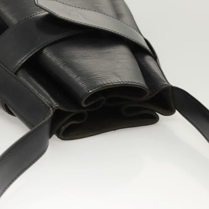 Louis Vuitton Vintage Sac d'Epaule Handbag Epi Leather, BLACK, LEATHER, Handbag