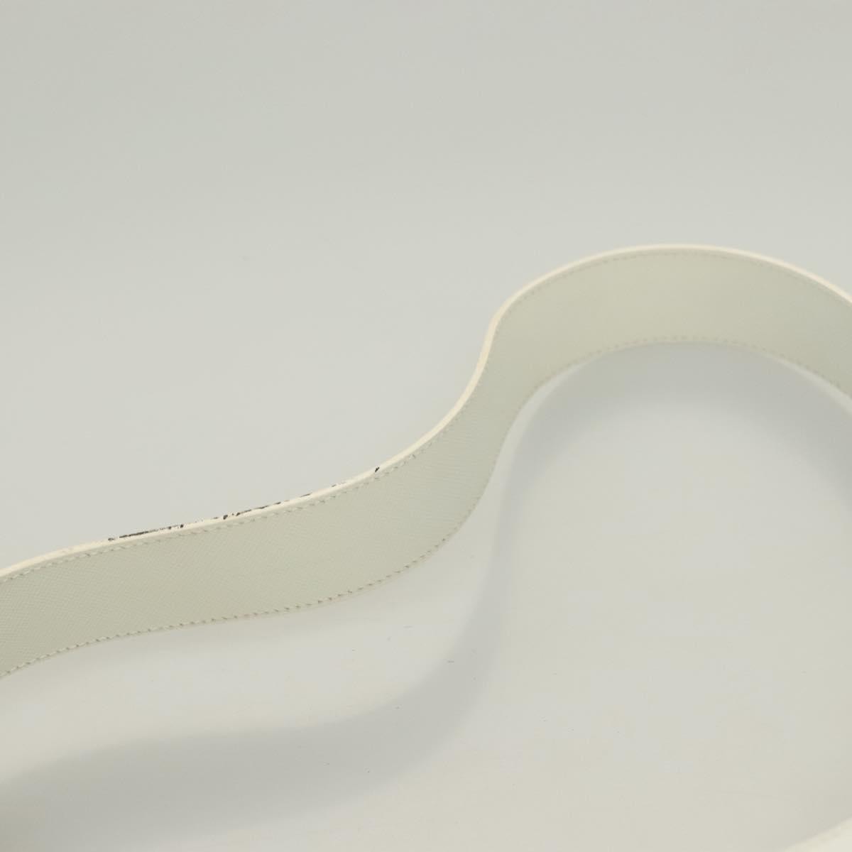 Salvatore Ferragamo Gancini Shoulder Bag Leather, WHITE, LEATHER, Shoulder bag