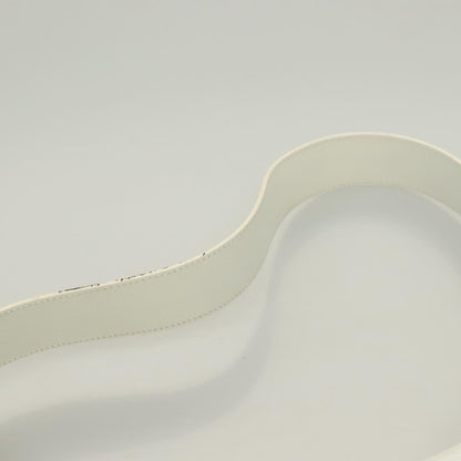 Salvatore Ferragamo Gancini Shoulder Bag Leather, WHITE, LEATHER, Shoulder bag