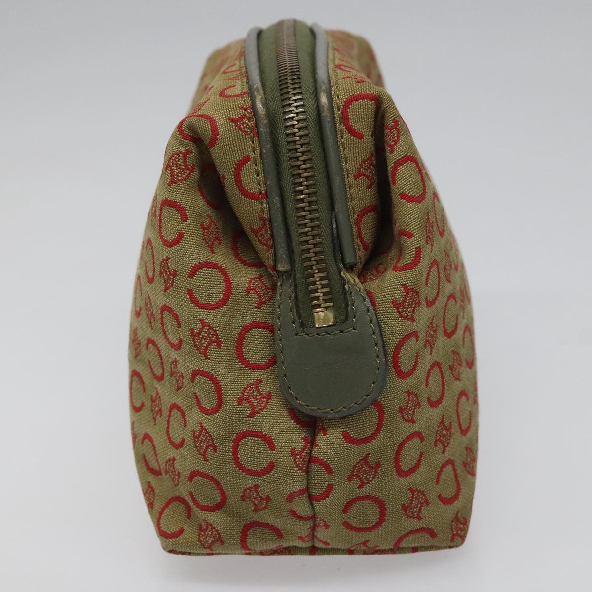 Celine C Macadam Pouch Canvas, BEIGE, CANVAS, Clutche & pouche