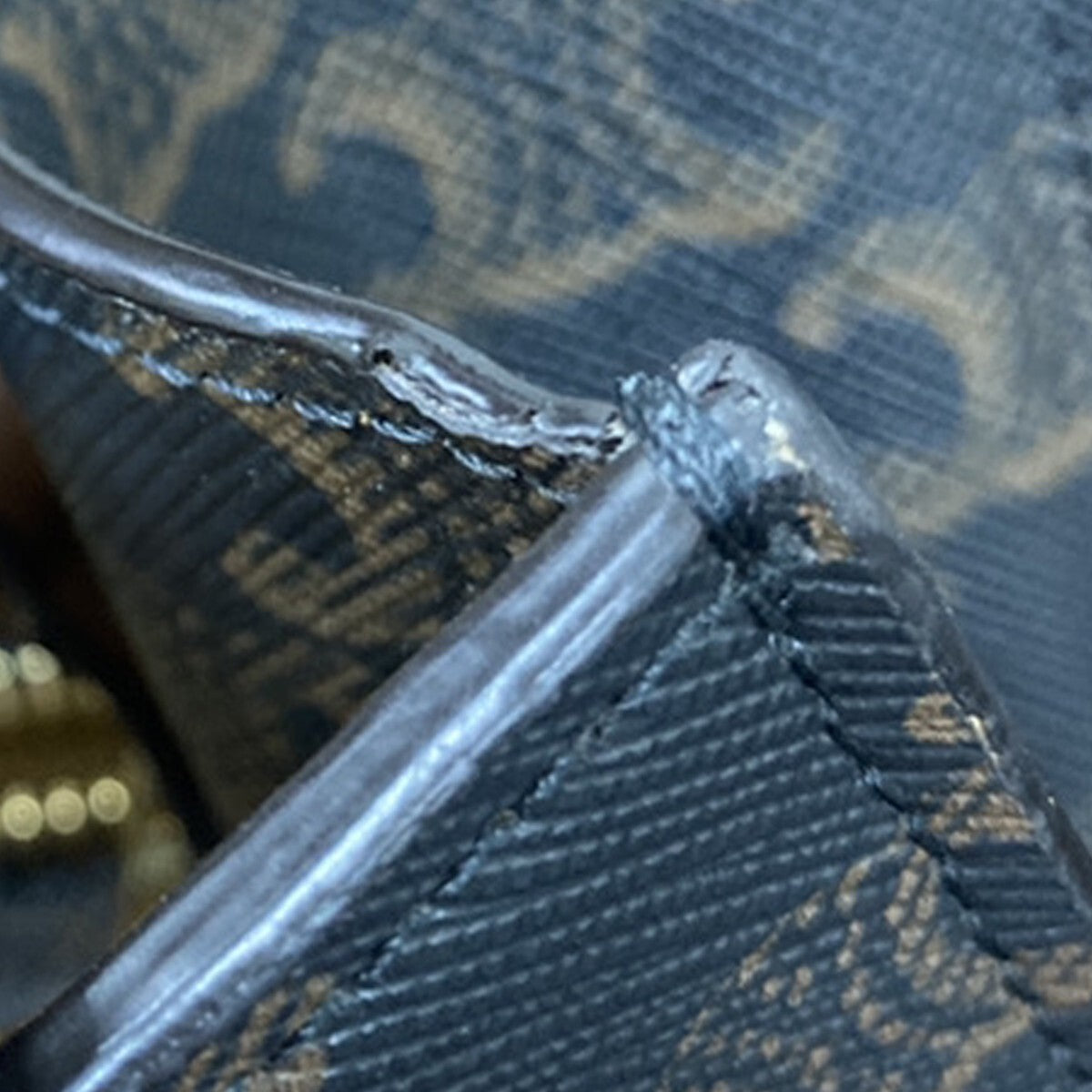 Celine Vertical Cabas Tote Triomphe Coated Canvas, BROWN, CANVAS, Tote bag