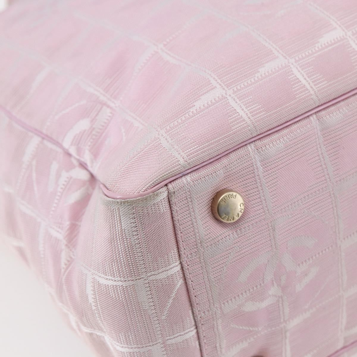 Chanel Travel Line Tote Nylon, PINK, NYLON, Tote bag