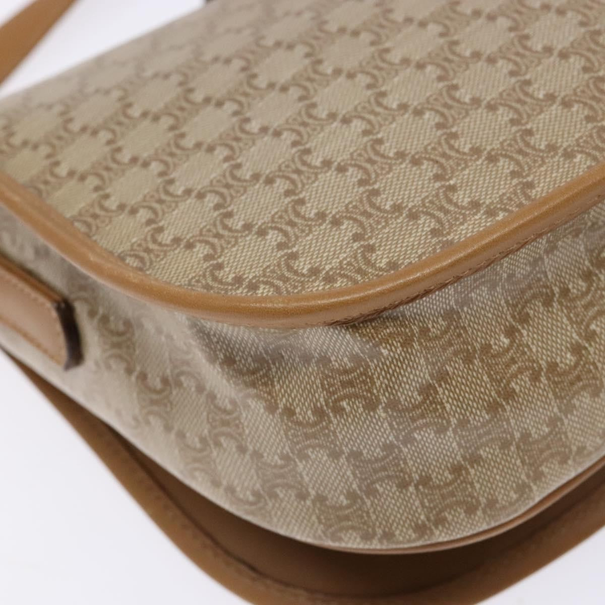 Celine Vintage Triomphe Shoulder Bag Canvas, BEIGE, CANVAS, Shoulder bag