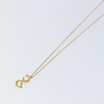 Christian Dior CD Pendant Necklace Metal, GOLD, METAL, Necklace