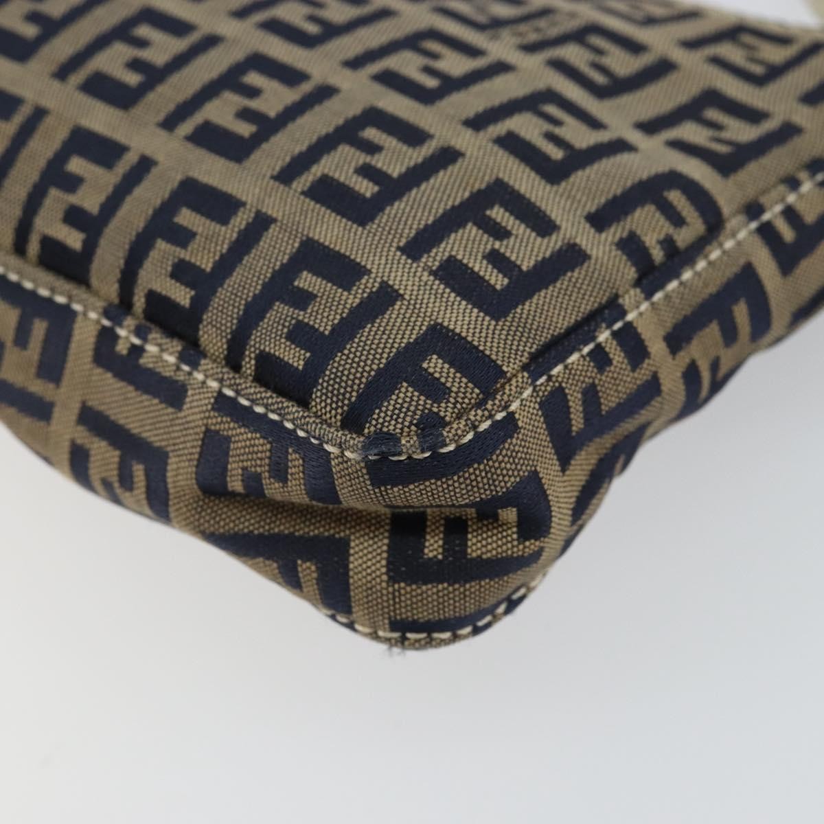 Fendi Pochette Shoulder Bag Zucchino Canvas, NAVY, CANVAS, Clutche & pouche