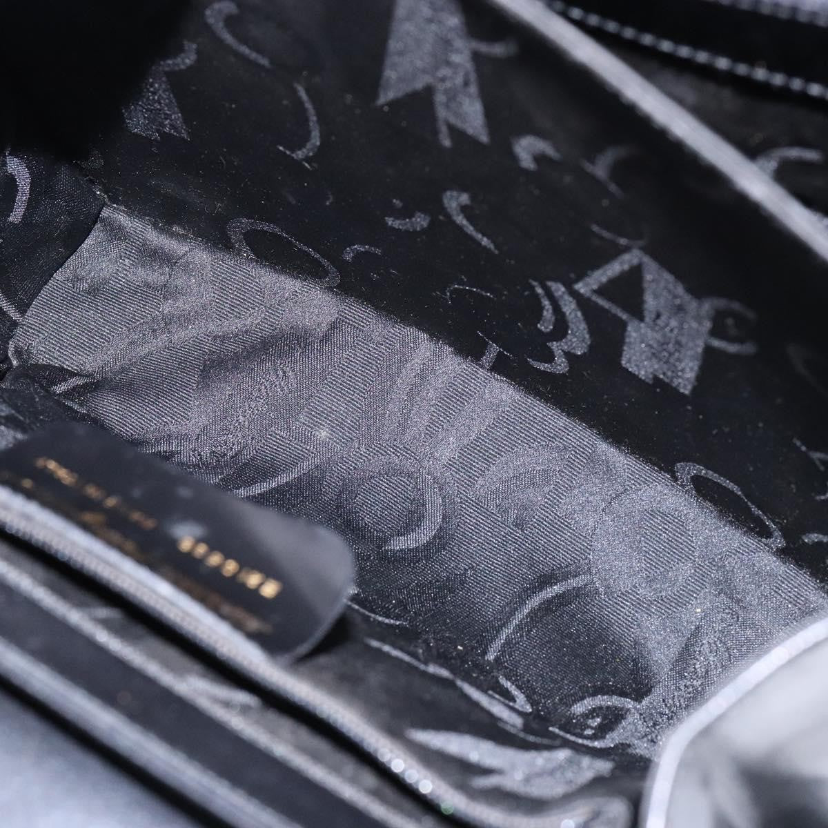 Salvatore Ferragamo Gancini Convertible Top Handle Bag Leather, BLACK, LEATHER, Handbag