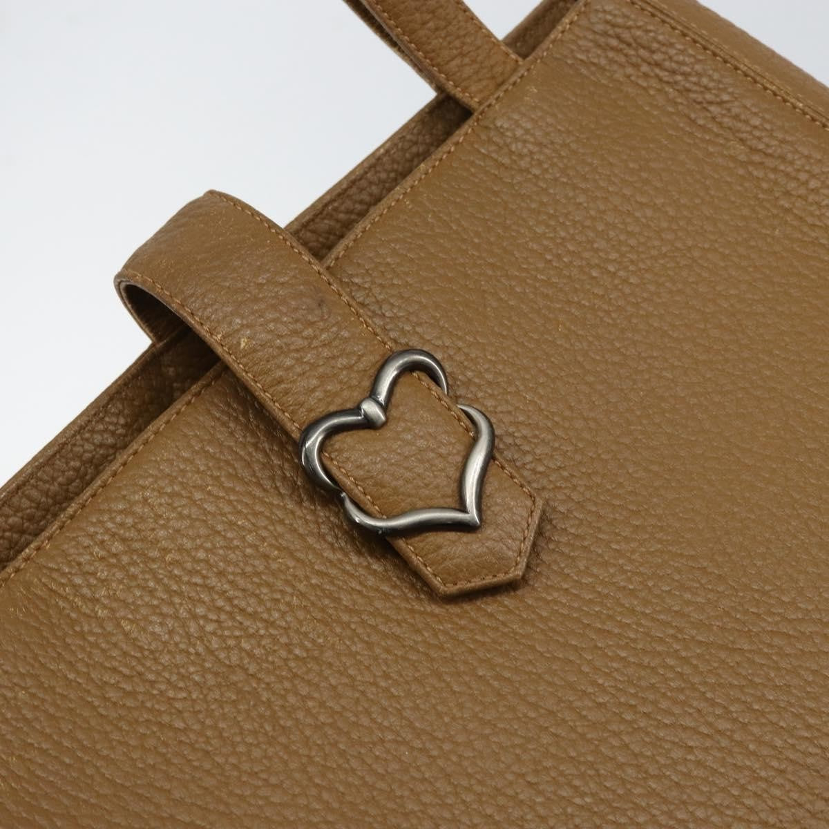 Saint Laurent Vintage Handbag Leather, BROWN, LEATHER, Handbag