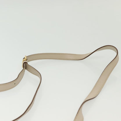 Celine Flap Shoulder Bag Leather, BEIGE, LEATHER, Shoulder bag