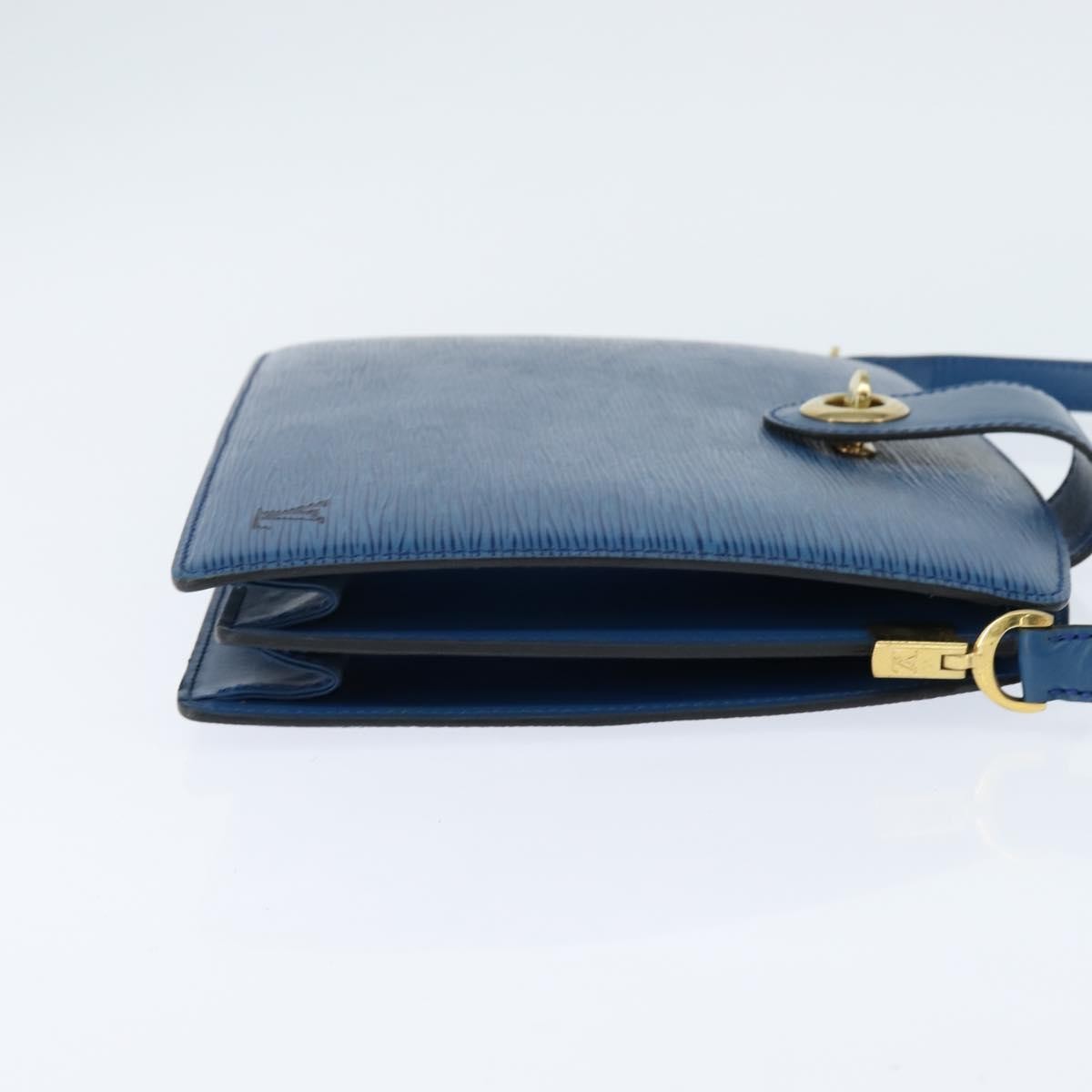 Louis Vuitton Capucines Shoulder Bag Epi Leather, BLUE, LEATHER, Shoulder bag