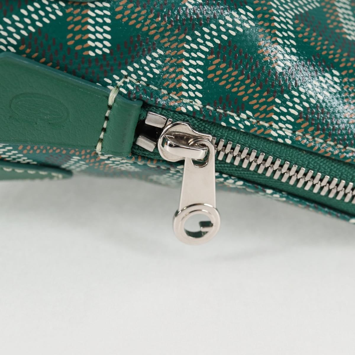 Goyard Vendome cosmetic pouch Canvas, GREEN, CANVAS, Clutche & pouche