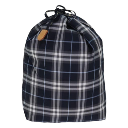 Burberry Nova Check Blue Label Nylon, Black, Nylon, Clutch