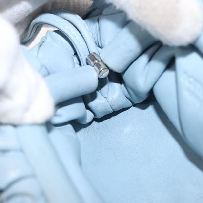 Bottega Veneta The Pouch Intrecciato Nappa, BLUE, LEATHER, Clutche & pouche