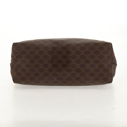 Celine Macadam Pochette Canvas and Leather, BROWN, CANVAS, Clutche & pouche