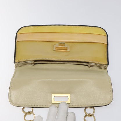 Chanel Chain Shoulder Bag Patent leather, GOLD, PATENT_LEATHER, Shoulder bag