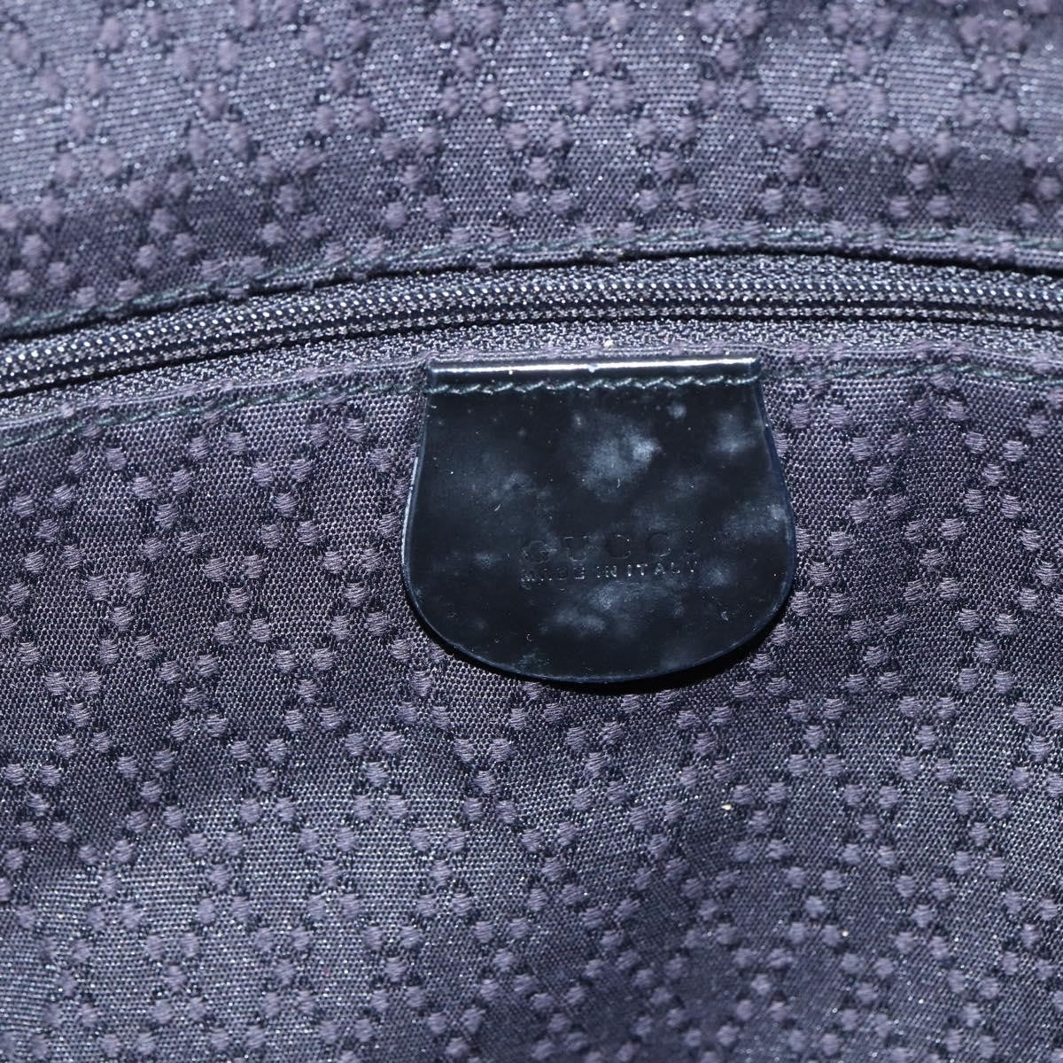 Gucci Vintage Bamboo Shoulder Bag Nylon, BLACK, NYLON, Tote bag