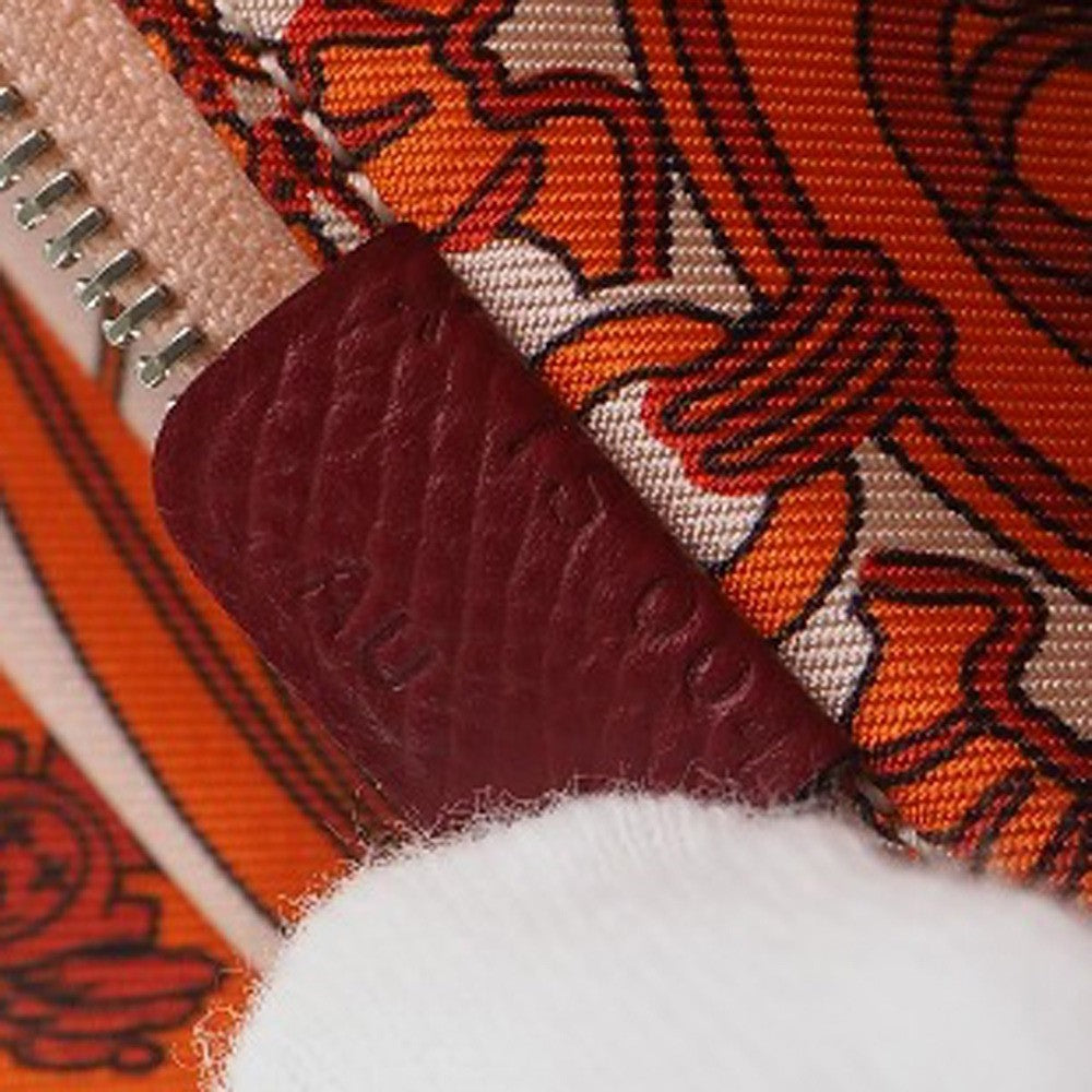 Hermes Azap Zip Around Wallet Silk'in Epsom, RED, LEATHER, Wallets