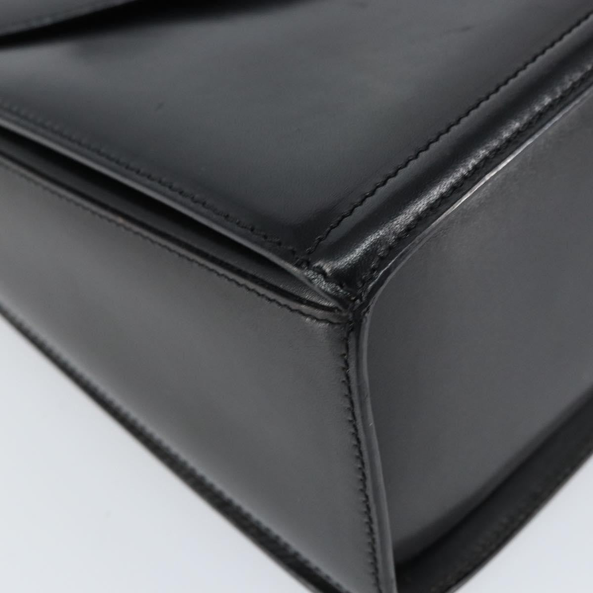 Bally Vintage Handbag Leather, BLACK, LEATHER, Handbag