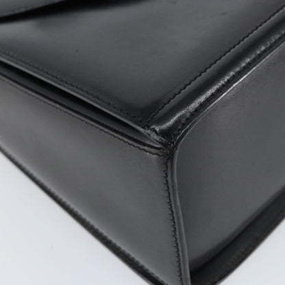 Bally Vintage Handbag Leather, BLACK, LEATHER, Handbag