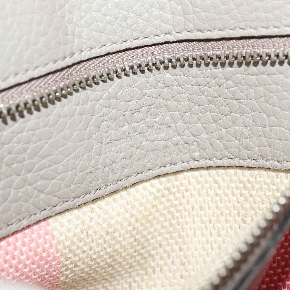 Gucci Bamboo Daily Top Handle Bag Leather, GRAY, LEATHER, Handbag