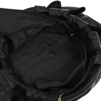 Loewe Anagram Logo Nappa Aire Hand Bag Leather, BLACK, LEATHER, Tote bag