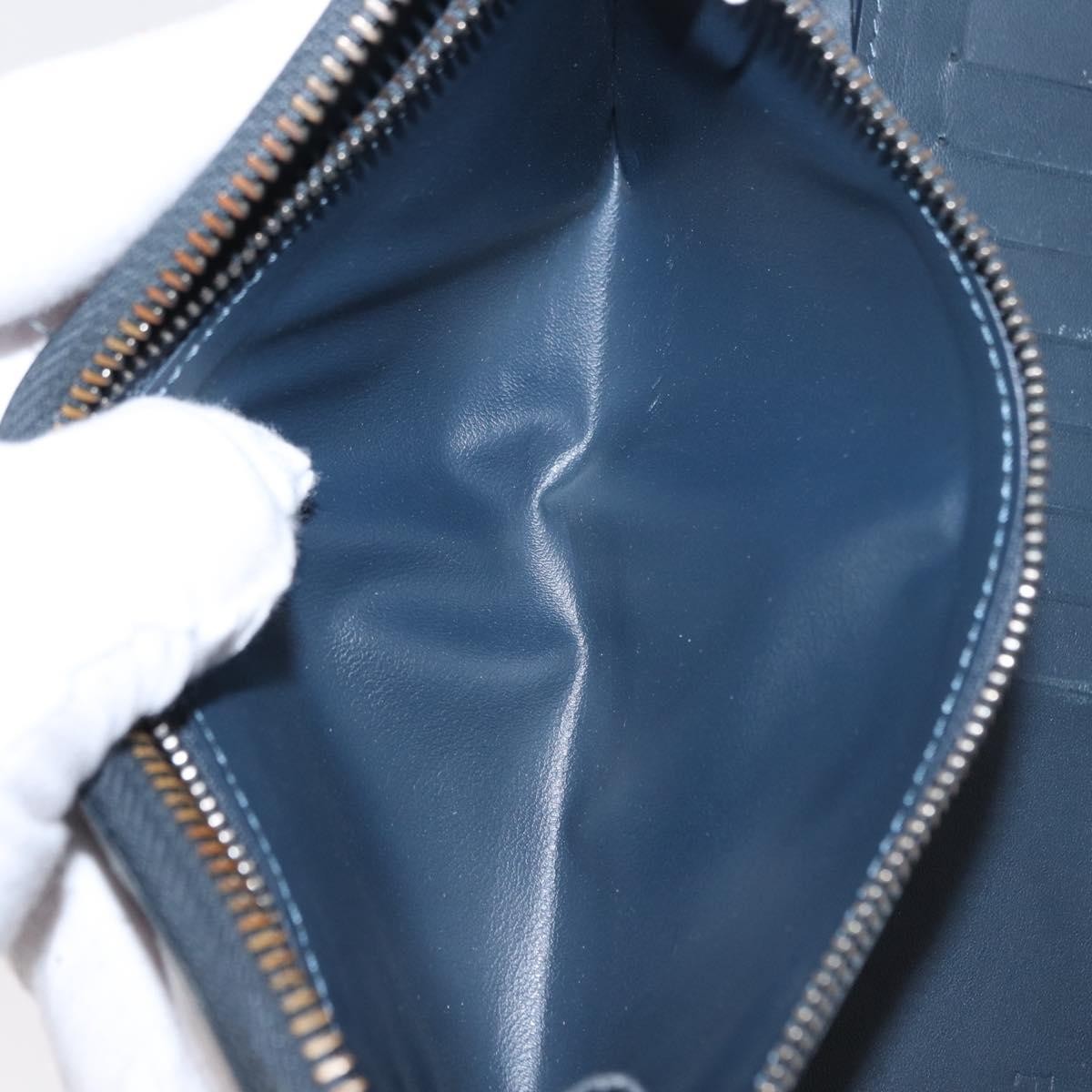 Louis Vuitton Zippy wallet vertical Damier Infini Leather, NAVY, LEATHER, Wallets