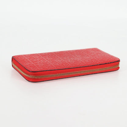 Loewe Anagram Wallet Leather, RED, LEATHER, Wallets