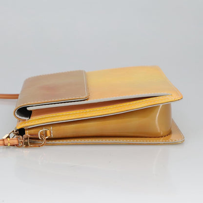 Louis Vuitton Pochette Mott Patent leather, YELLOW, PATENT_LEATHER, Clutche & pouche