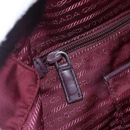 Prada Vintage Zip Tote Tessuto, BURGUNDY, NYLON, Tote bag