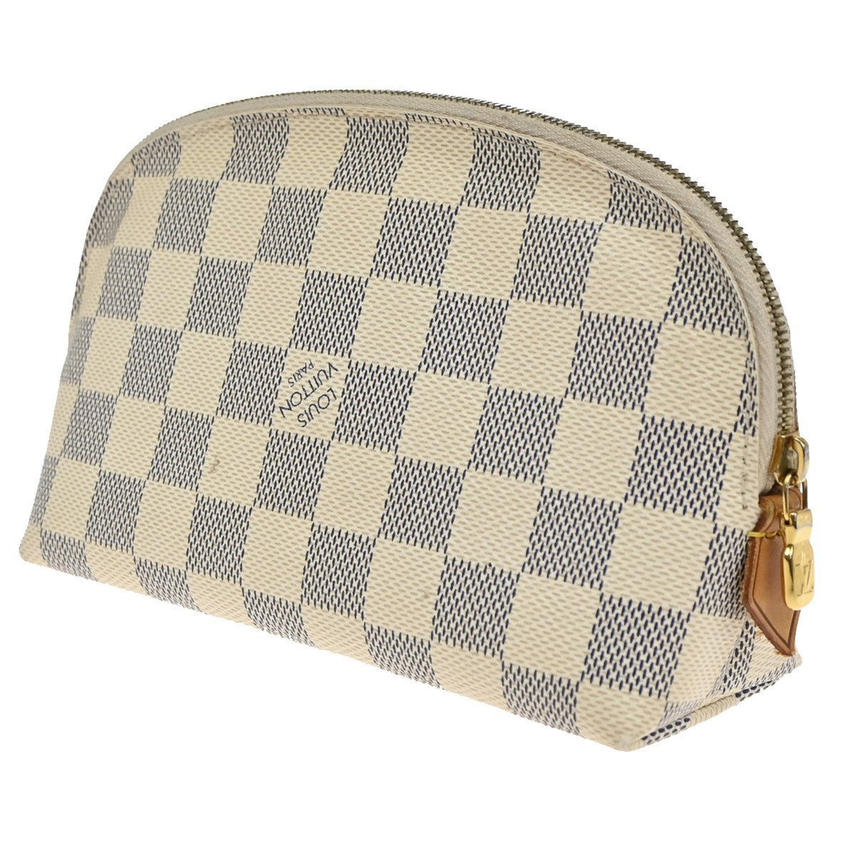 Louis Vuitton Cosmetic Pouch Damier, WHITE, CANVAS, Clutche & pouche