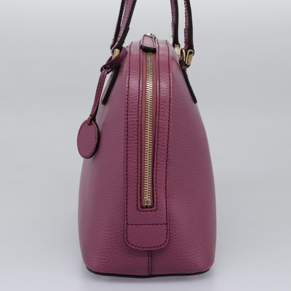 Gucci Lady Dollar Dome Satchel Leather, PINK, LEATHER, Handbag