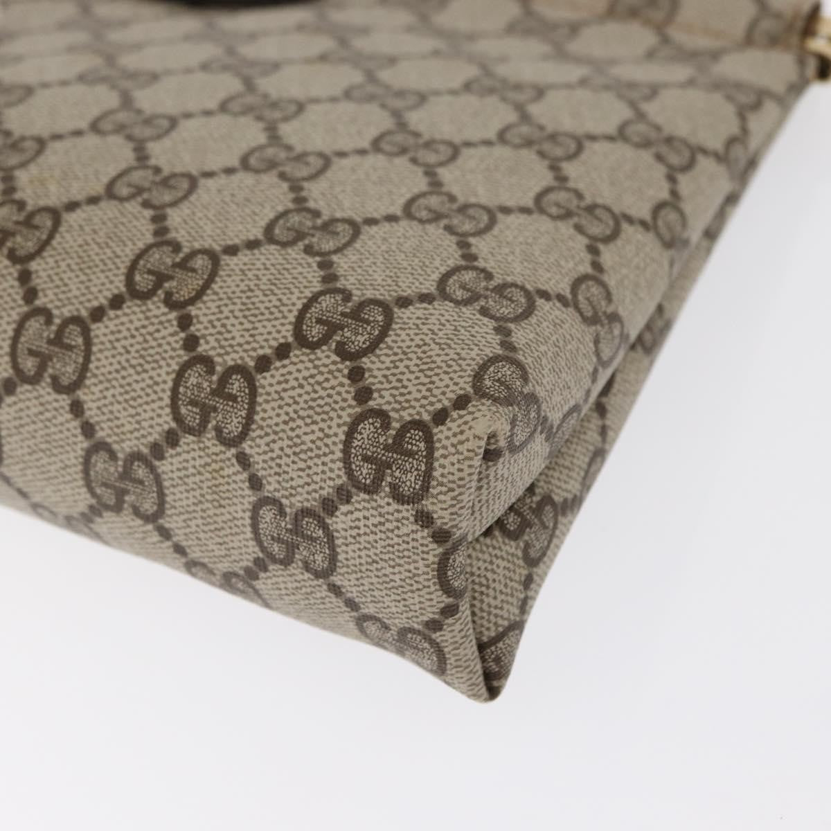 Gucci GG Supreme Clutch bag PVC, BEIGE, PVC, Clutche & pouche