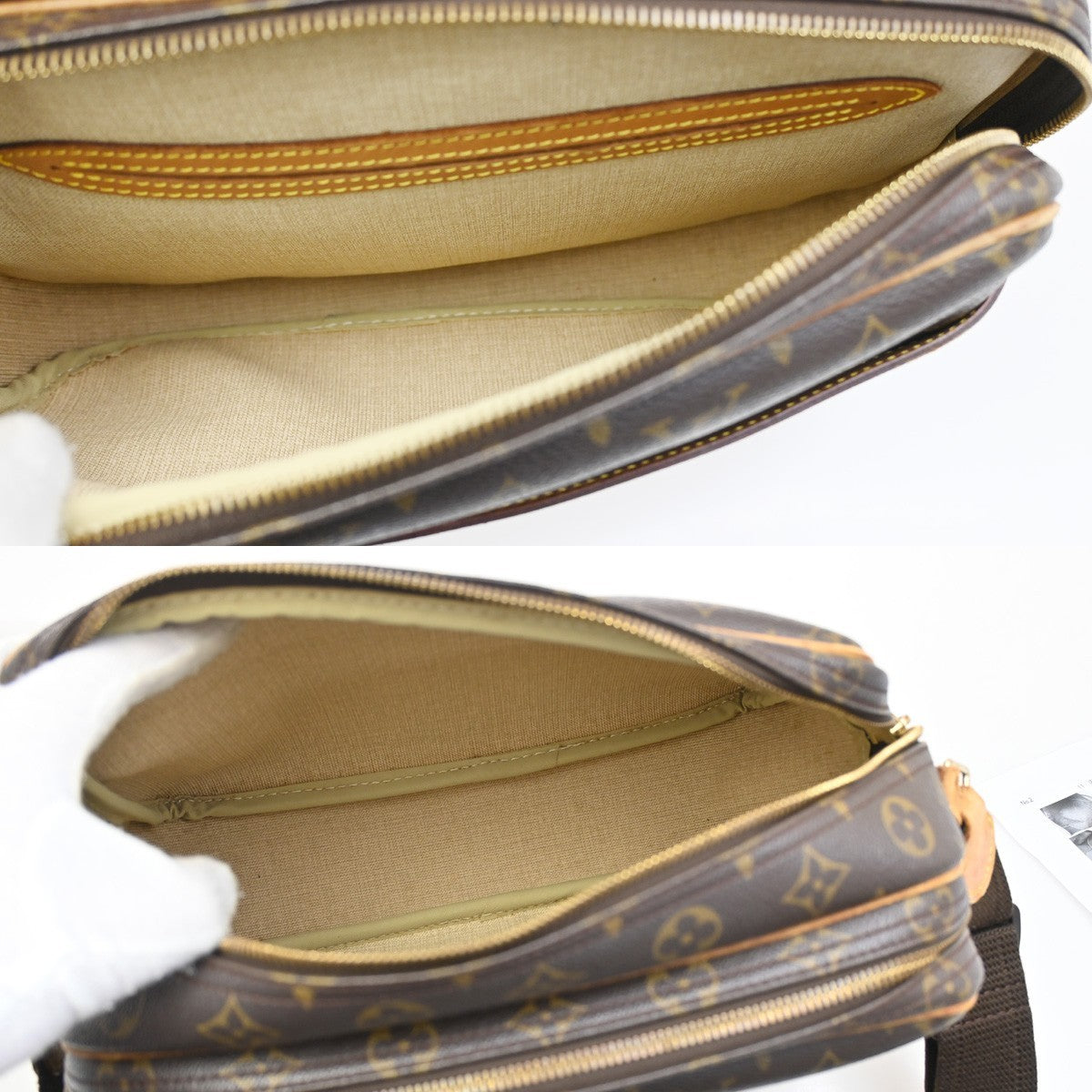 Louis Vuitton Reporter Bag Monogram Canvas, BROWN, CANVAS, Shoulder bag