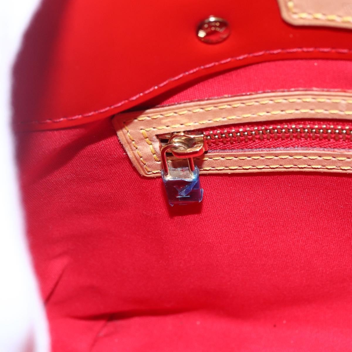 Louis Vuitton Reade Handbag Monogram Vernis, RED, PATENT_LEATHER, Handbag