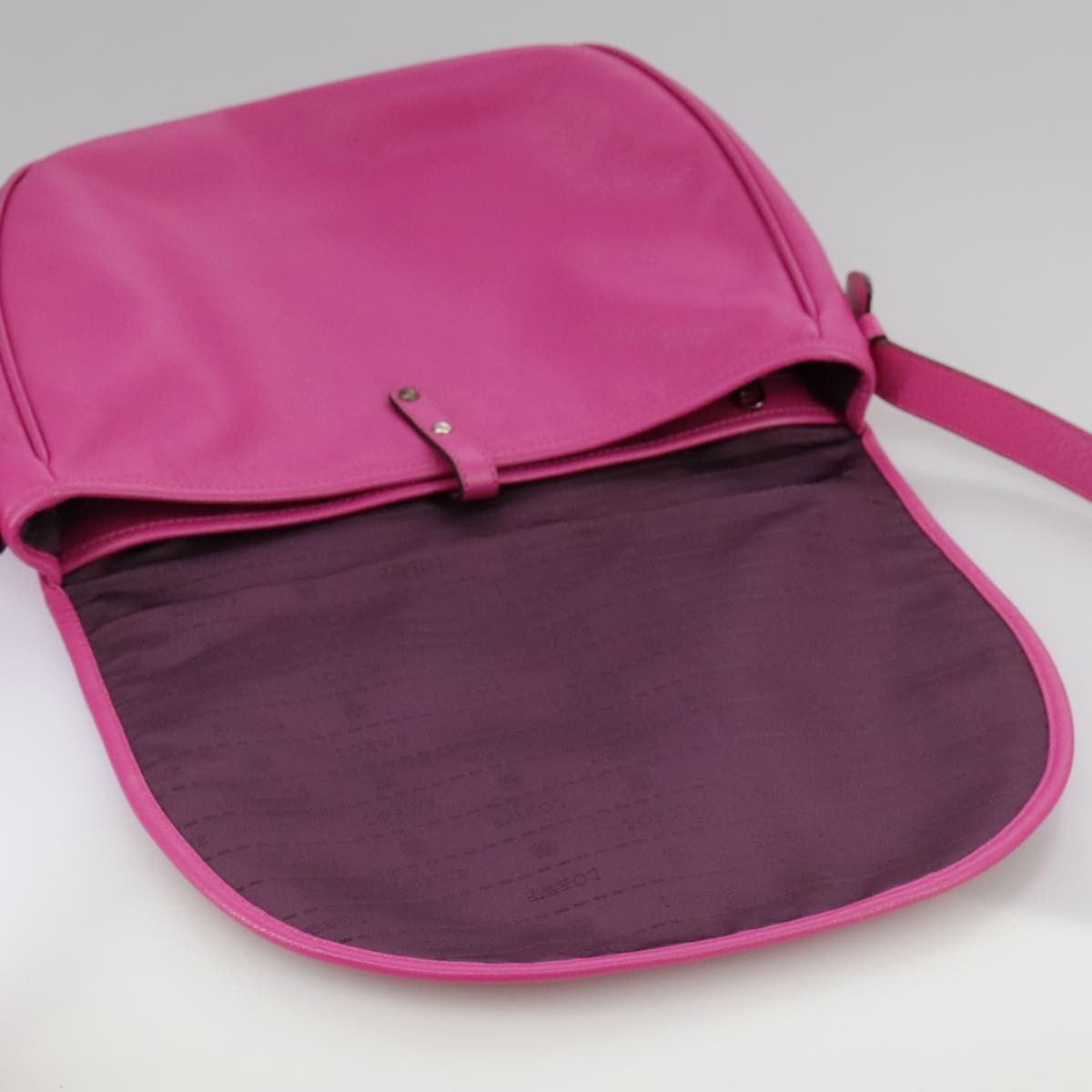 Loewe Heritage Messenger Leather, PINK, LEATHER, Shoulder bag