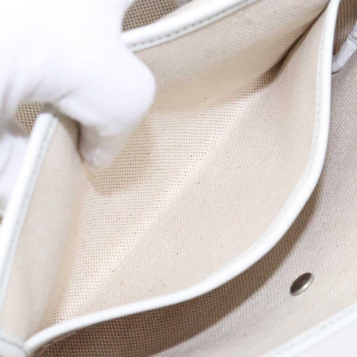 Salvatore Ferragamo Vintage clutch Bag Canvas, BEIGE, CANVAS, Clutche & pouche