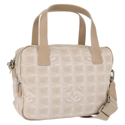 Chanel Travel Line Convertible Satchel Nylon, BEIGE, CANVAS, Handbag