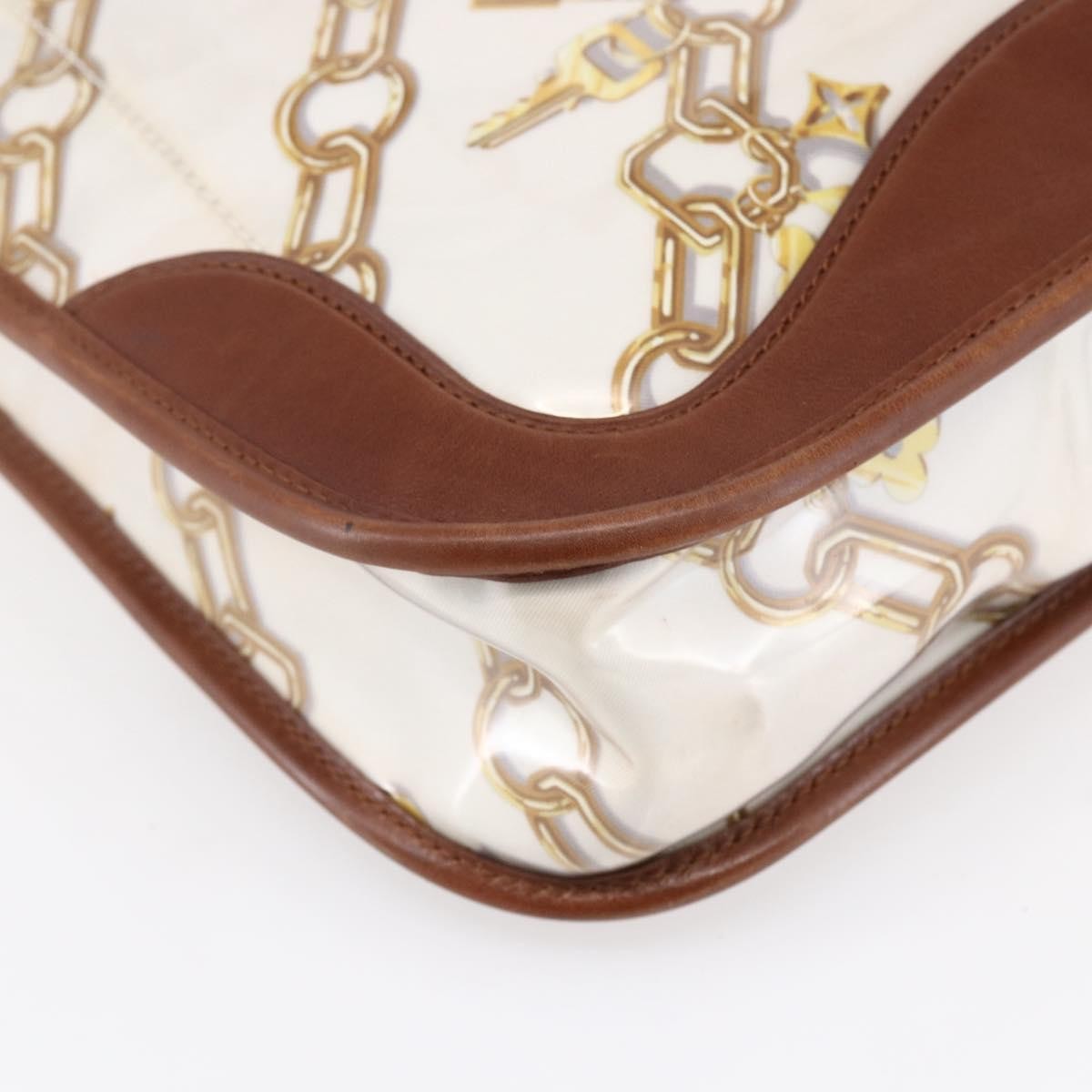 Louis Vuitton Charms Musette Handbag PVC Over Printed Silk, White, Plastic, Shoulder Bag