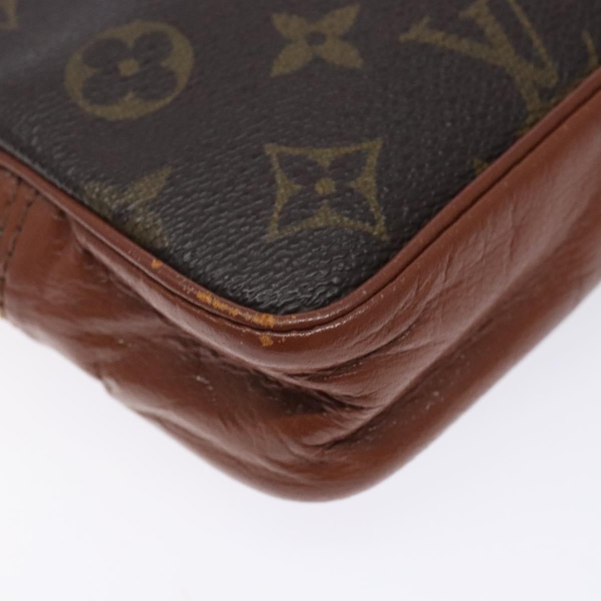 Louis Vuitton Monogram Clutch Monogram Canvas, BROWN, CANVAS, Clutche & pouche