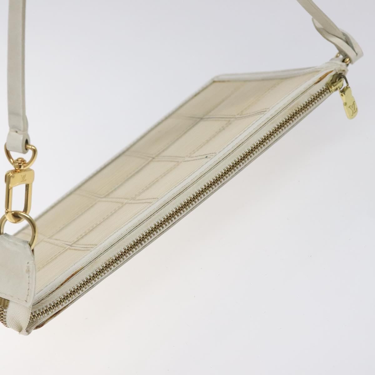 Louis Vuitton Delmonico Pochette Stretch Epi Leather, ECRU, LEATHER, Clutche & pouche