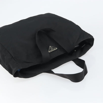 Prada Vintage Zip Tote Tessuto, BLACK, NYLON, Tote bag