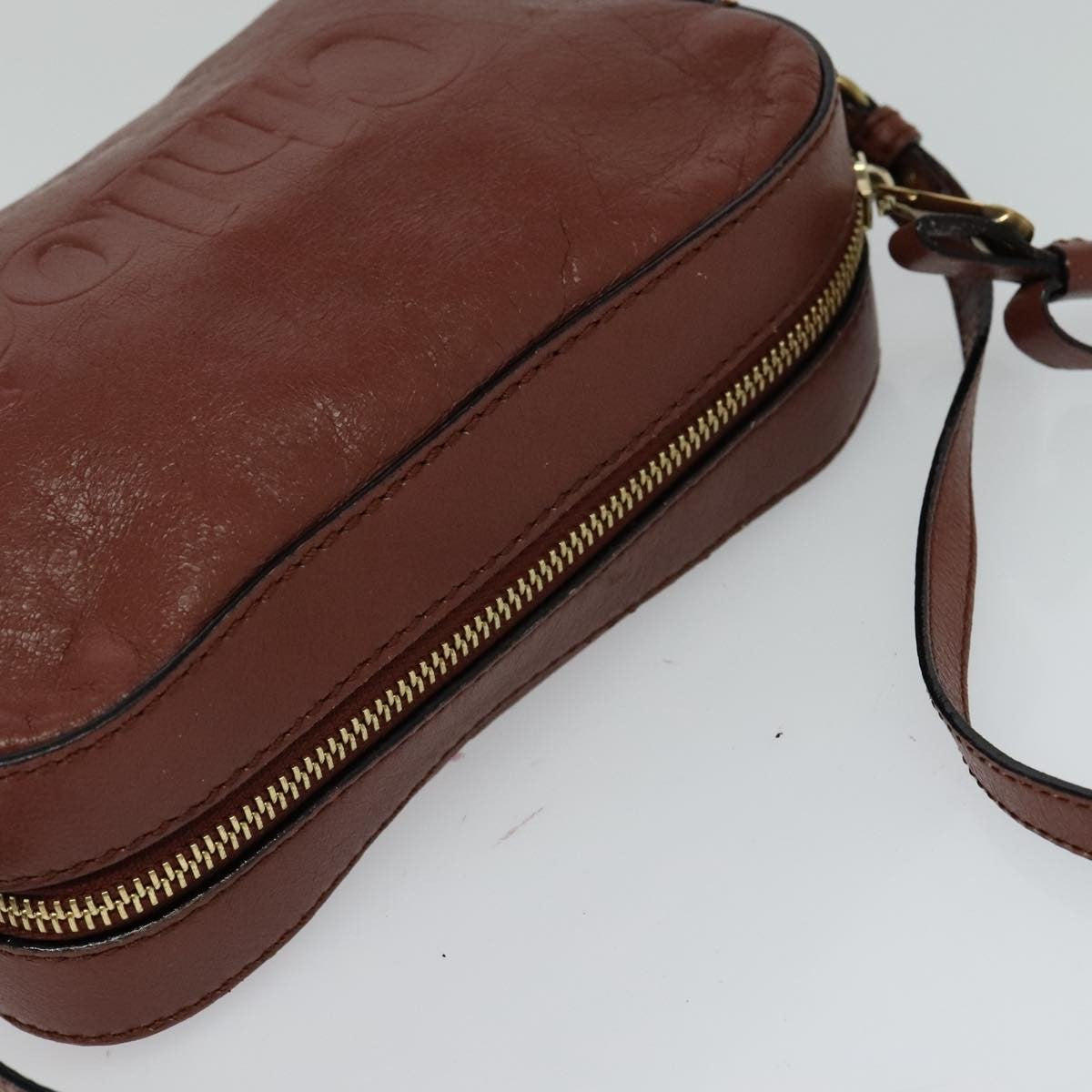 Chloe Vintage Shoulder Bag Leather, BROWN, LEATHER, Shoulder bag