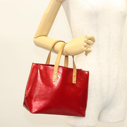 Louis Vuitton Reade Handbag Monogram Vernis, RED, PATENT_LEATHER, Handbag