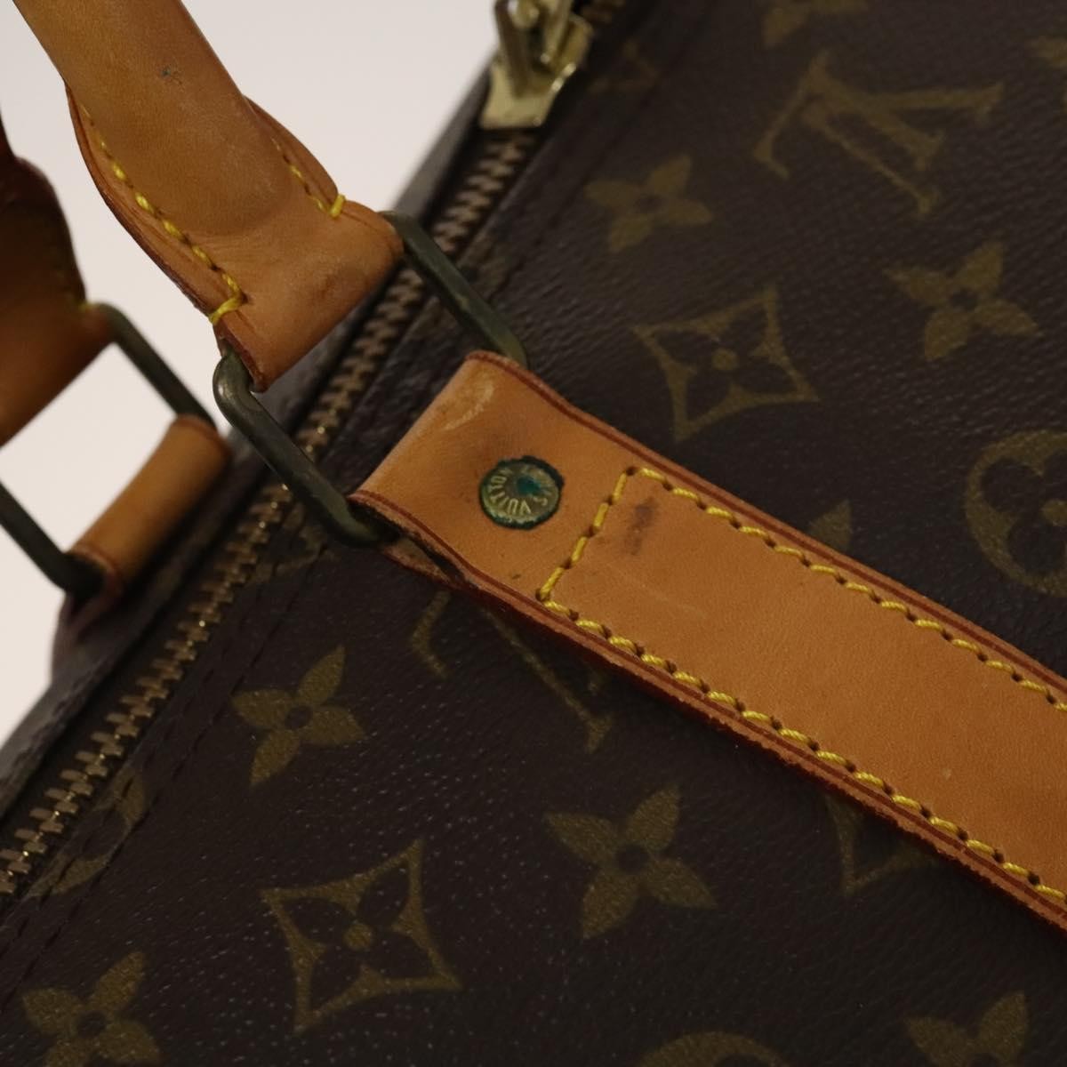 Louis Vuitton Keepall Bag Monogram Canvas, BROWN, CANVAS, Travel bag