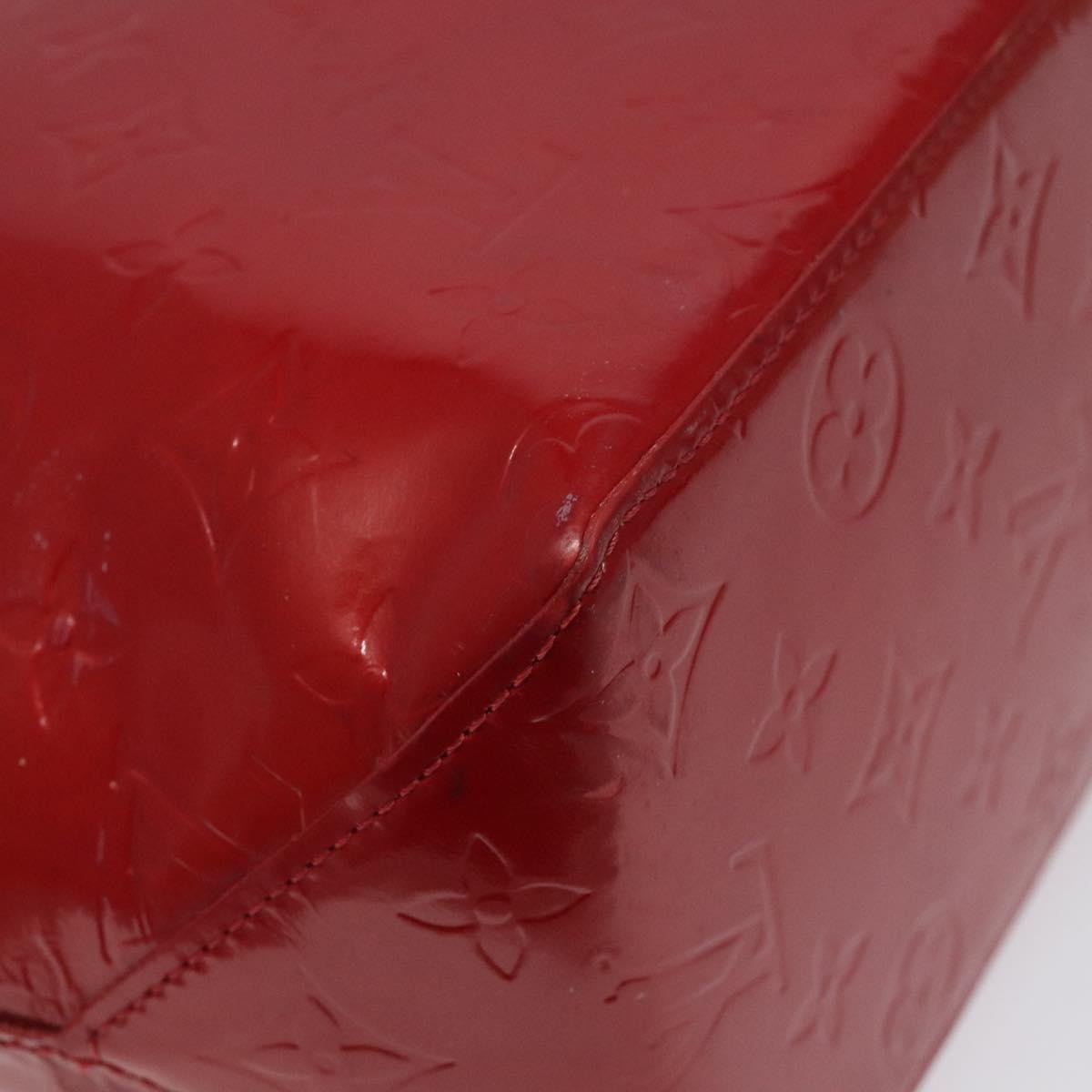 Louis Vuitton Reade Handbag Monogram Vernis, RED, PATENT_LEATHER, Handbag