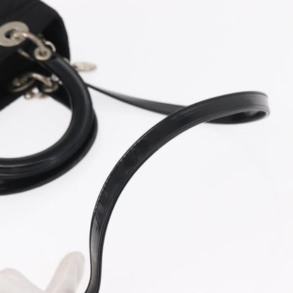 Christian Dior Vintage Lady Dior Bag Cannage Quilt Nylon, BLACK, NYLON, Handbag