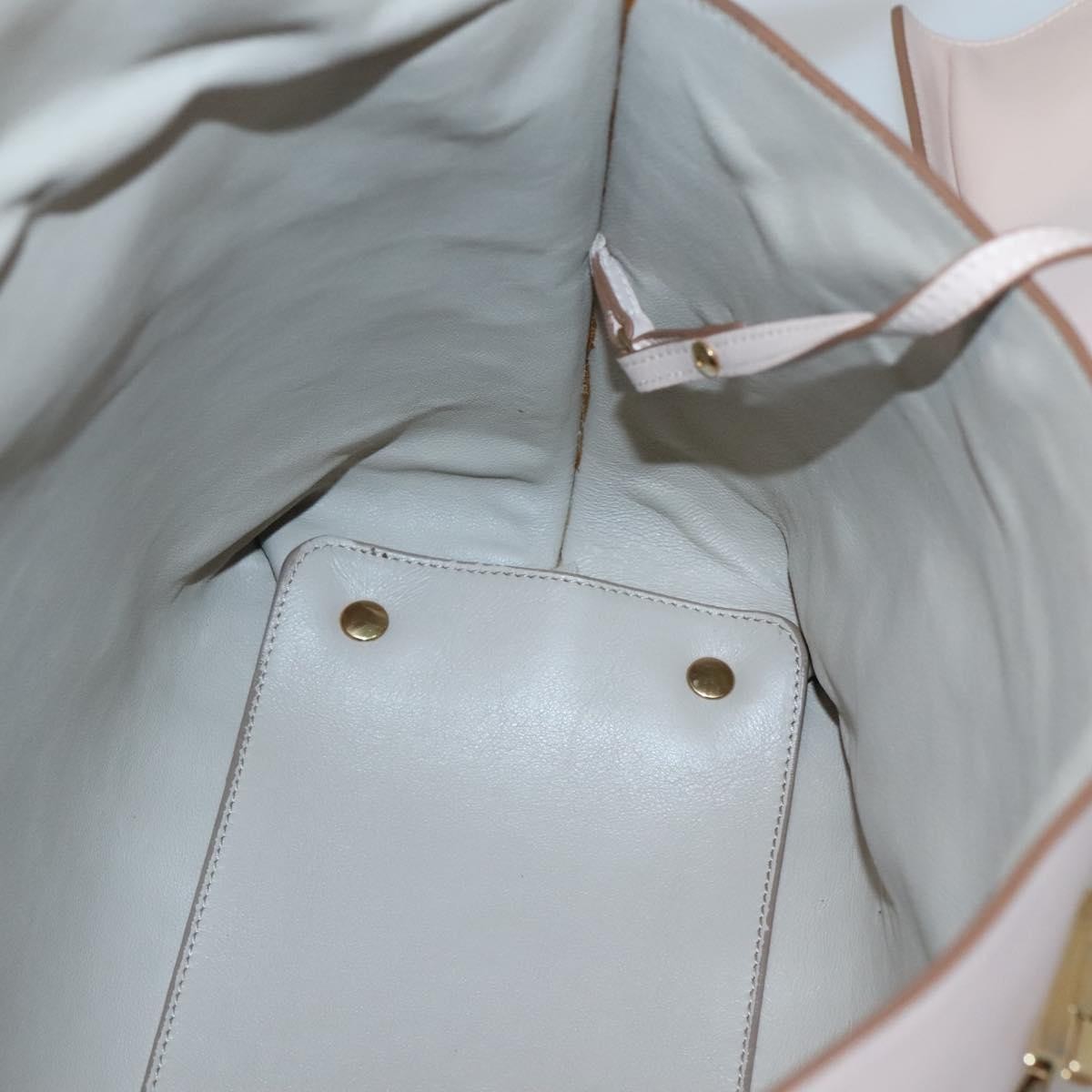 Salvatore Ferragamo Sookie Satchel Leather, BEIGE, LEATHER, Handbag