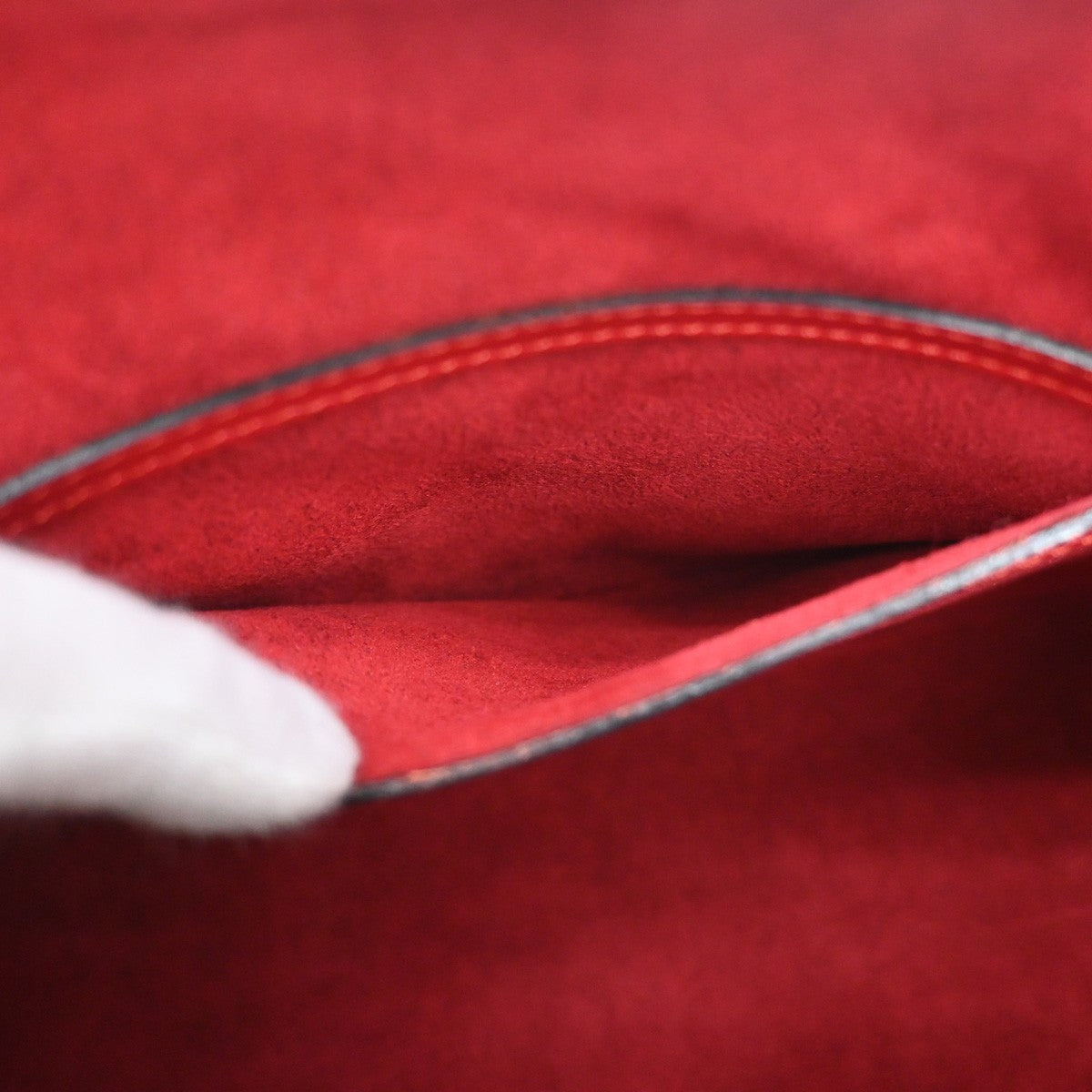 Louis Vuitton Alma Handbag Epi Leather, RED, LEATHER, Handbag