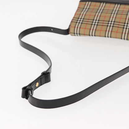 Burberry Nova check Shoulder bag Canvas, BEIGE, CANVAS, Shoulder bag