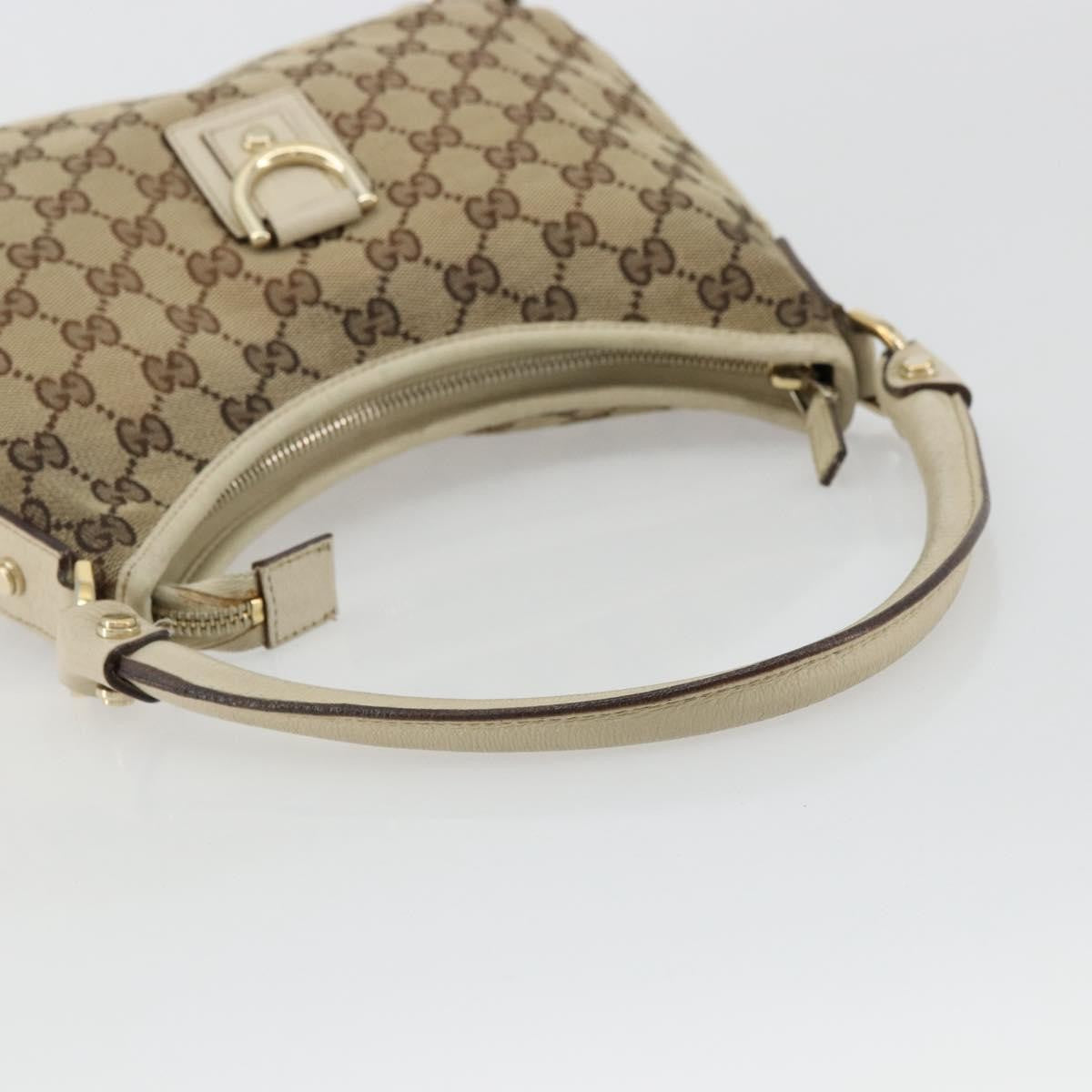 Gucci Abbey Shoulder Bag GG Canvas, Beige, Canvas, Shoulder Bag