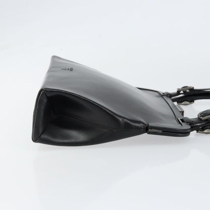 Prada Vintage Handbag Leather, BLACK, LEATHER, Handbag